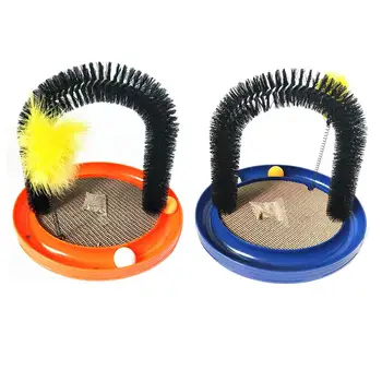 Multifunctional Cat Scratcher Grooming Arch Toy Groomer Massager Fur Groom Brush Controls Shedding Acacia Wood Mat Construction
Multifunctional Cat Scratcher Grooming Arch Toy Groomer Massager Fur Groom Brush Controls Shedding Acacia Wood Mat Construction