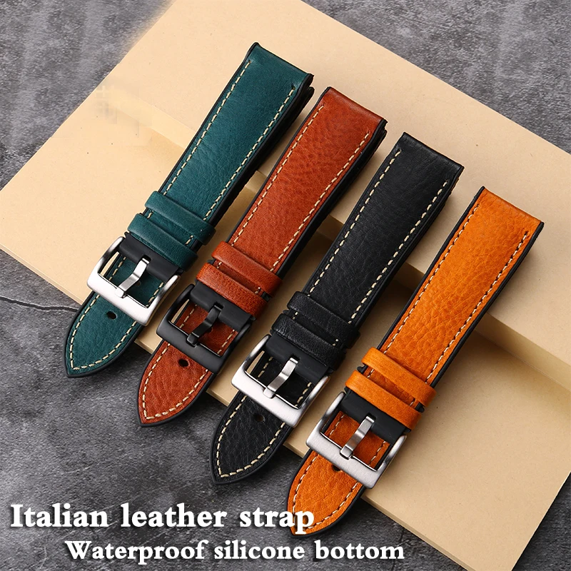 20mm 22mm 24mm Italian Leather Silicone Bottom Watch Strap Men Waterproof Rubber Wrist Band Bracelet Accessories for Omega
20mm 22mm 24mm Italian Leather Silicone Bottom Watch Strap Men Waterproof Rubber Wrist Band Bracelet Accessories for Omega