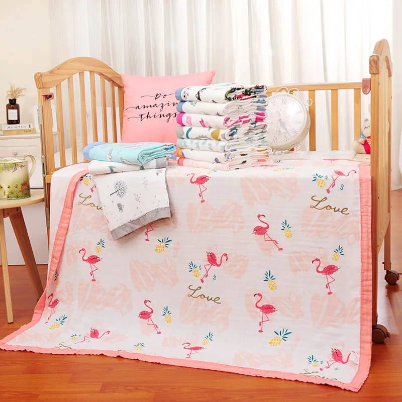 Baby High Density Gauze Infant Blanket Newborns Pure Cotton Printed Children's Quilt Summer Children Airable Cover Summer Blanke
Baby High Density Gauze Infant Blanket Newborns Pure Cotton Printed Children's Quilt Summer Children Airable Cover Summer Blanke