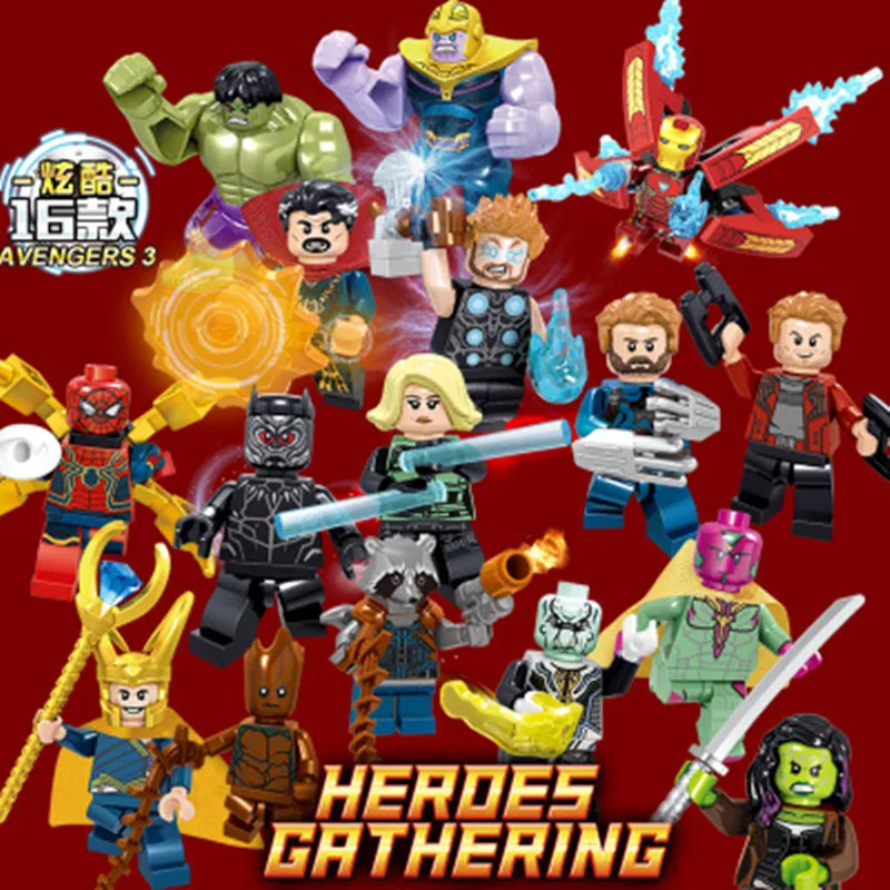 Avengers Characters Pendant 16 Small Particle Building Blocks Assembled Puzzle legoing Children's Toys
Avengers Characters Pendant 16 Small Particle Building Blocks Assembled Puzzle legoing Children's Toys