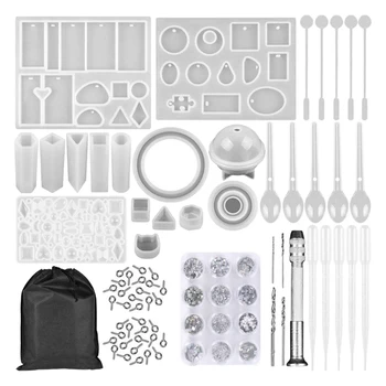 94Pcs DIY Jewelry Silicone Casting Silicone Molds Set for Resin DIY Jewelry Craft Making Set
94Pcs DIY Jewelry Silicone Casting Silicone Molds Set for Resin DIY Jewelry Craft Making Set