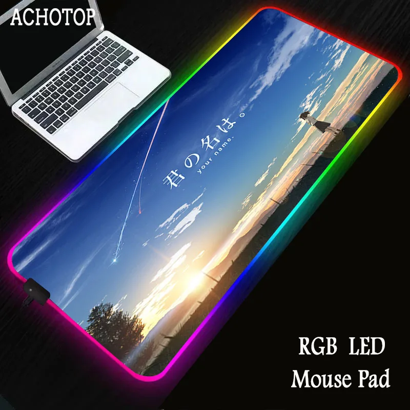 Anime Your Name Gaming Mouse Pad RGB Large Mouse Pad Gamer Anime Mouse Mat Computer Mousepad Led Backlight Keyboard Desk Mat
Anime Your Name Gaming Mouse Pad RGB Large Mouse Pad Gamer Anime Mouse Mat Computer Mousepad Led Backlight Keyboard Desk Mat