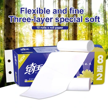 10pcs Tear Resistant Hotel White Towel Roll Paper Easy Dissolve Bathroom Kitchen Portable Home Wood Pulp 3 Ply Soft Touch
10pcs Tear Resistant Hotel White Towel Roll Paper Easy Dissolve Bathroom Kitchen Portable Home Wood Pulp 3 Ply Soft Touch