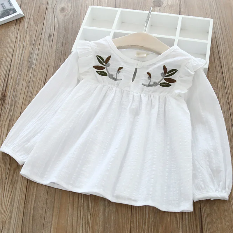 2019 New Style Korean-style Childrenswear Spring And Autumn Girls Flower Embroidered GIRL'S Shirt Children Baby Long-sleeve Pull 
2019 New Style Korean-style Childrenswear Spring And Autumn Girls Flower Embroidered GIRL'S Shirt Children Baby Long-sleeve Pull