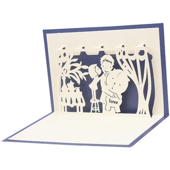 Product's creative business thank you card birthday blessing little card Korean mini Father's Day gift 3D greeting card
Product's creative business thank you card birthday blessing little card Korean mini Father's Day gift 3D greeting card