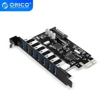 ORICO 7 Ports USB3.0 Express Card Expansion Card by PCI-Express Adapter Support Windows 10 / 8 / 7 / Vista / XP- (PVU3-7U-V1)
ORICO 7 Ports USB3.0 Express Card Expansion Card by PCI-Express Adapter Support Windows 10 / 8 / 7 / Vista / XP- (PVU3-7U-V1)
