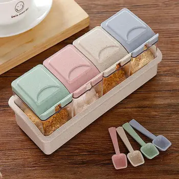 Grids Seasoning Rack Spice Pots Box Storage Container Condiment Jar Kitchen Tool /BY
Grids Seasoning Rack Spice Pots Box Storage Container Condiment Jar Kitchen Tool /BY