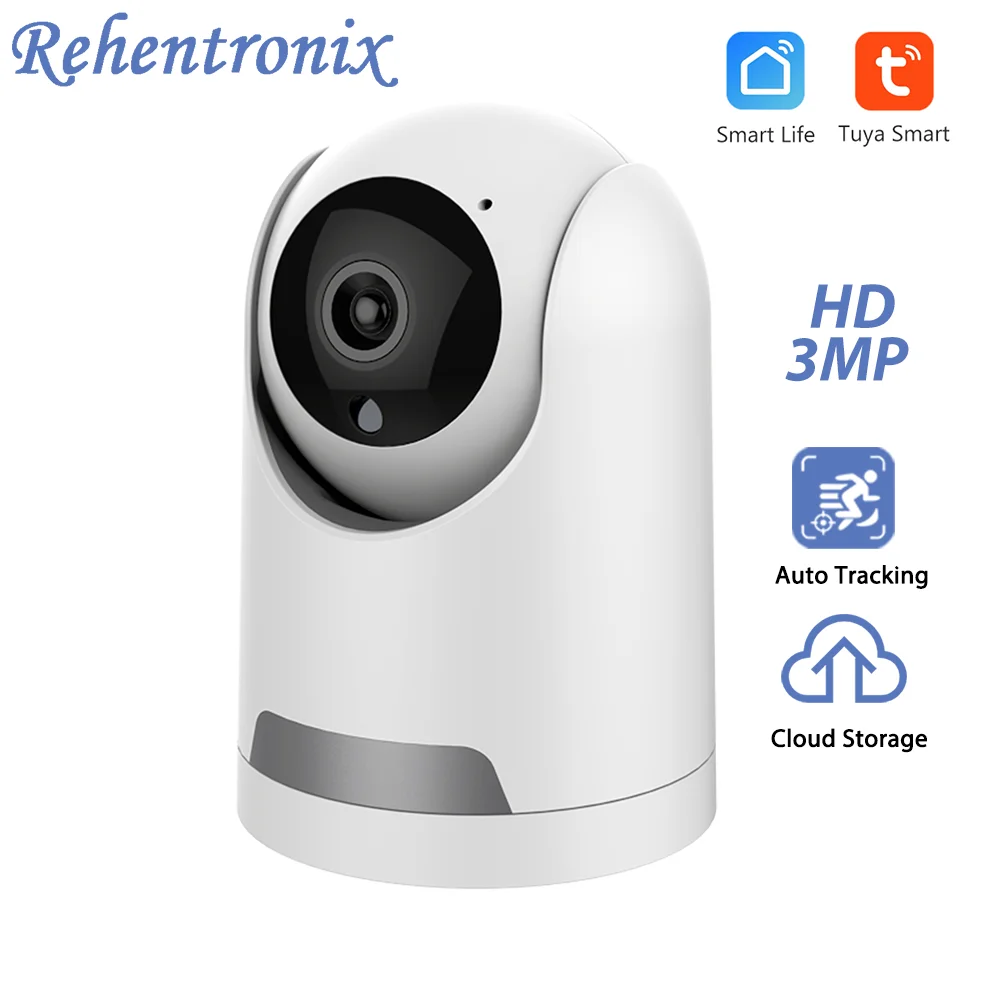 Tuya 3MP WiFi IP Camera Indoor PTZ Camera with Auto Tarcking Smart Home Wireless Security Video Surveillance Camera Cloud Cam
Tuya 3MP WiFi IP Camera Indoor PTZ Camera with Auto Tarcking Smart Home Wireless Security Video Surveillance Camera Cloud Cam