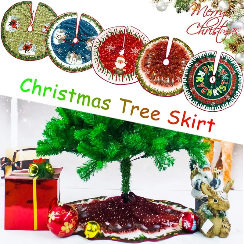 christmas tree skirt colorful non-woven fabric christmas tree