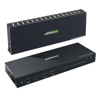 USB 16 In 4 Out Switch Rack-mounted USB Share Switch 16 Host Monitors Share 4 USB for Printer Mouse Keyboard U Disk Scanner
USB 16 In 4 Out Switch Rack-mounted USB Share Switch 16 Host Monitors Share 4 USB for Printer Mouse Keyboard U Disk Scanner