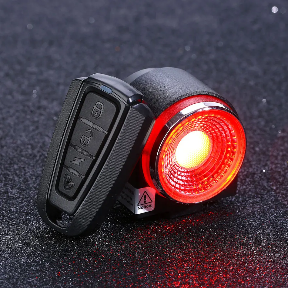 A8 Remote Control Anti Thief Smart Bicycle Light IPX5 Waterproof USB Rechargeable Cycling Security Bike LED Tail Lamp with Alarm
A8 Remote Control Anti Thief Smart Bicycle Light IPX5 Waterproof USB Rechargeable Cycling Security Bike LED Tail Lamp with Alarm
