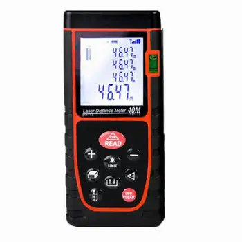 Laser Ruler Distance Measuring Meter Electronic Digital Rangefinder Infra-red 40M 3mm Tolerance Anti-shock Waterproof No Battery
Laser Ruler Distance Measuring Meter Electronic Digital Rangefinder Infra-red 40M 3mm Tolerance Anti-shock Waterproof No Battery