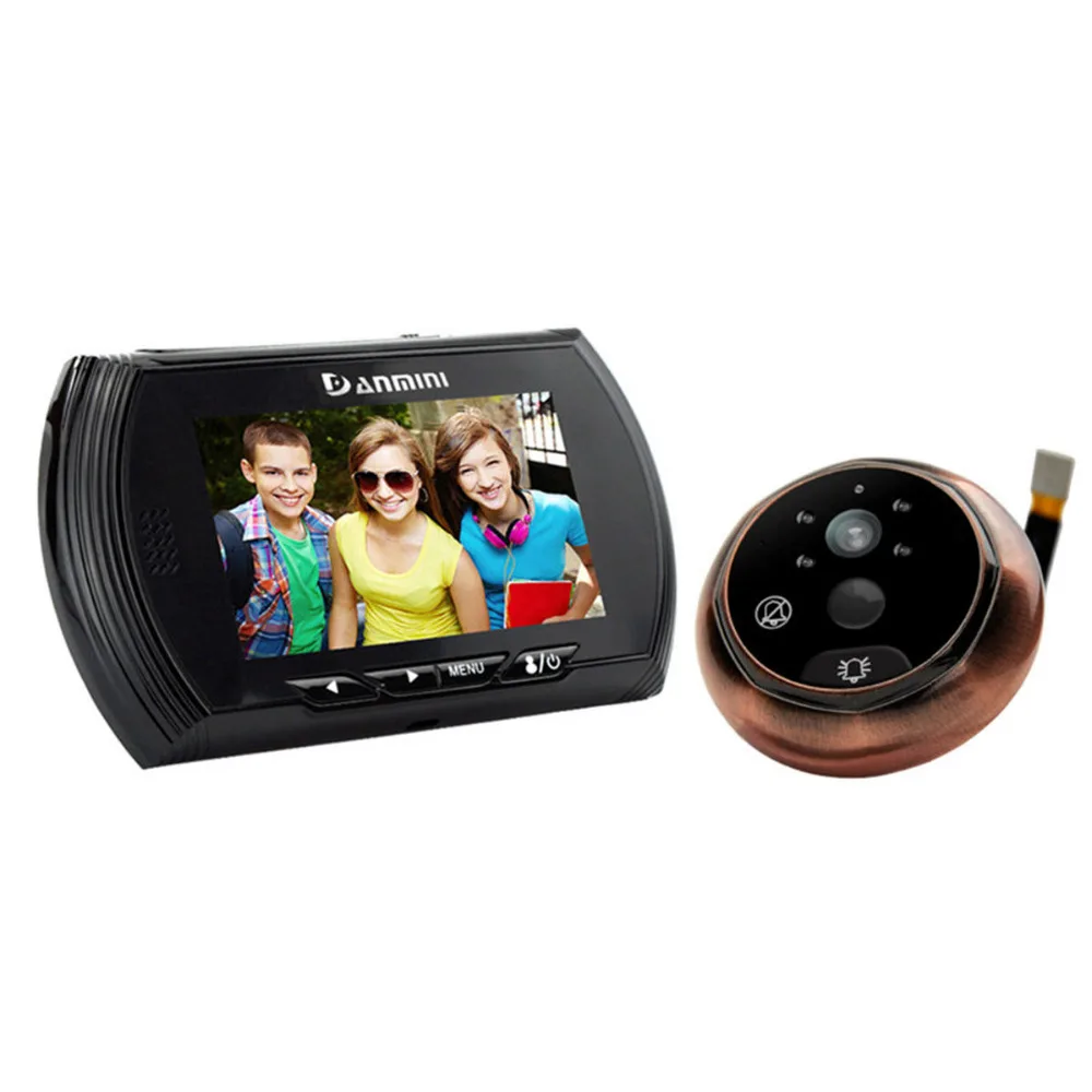 DANMINI 4.3 Inch Color Screen LCD Video Peephole Viewer 140 Degrees Door Peephole Camera IR Motion Detection Door Camera Newest
DANMINI 4.3 Inch Color Screen LCD Video Peephole Viewer 140 Degrees Door Peephole Camera IR Motion Detection Door Camera Newest