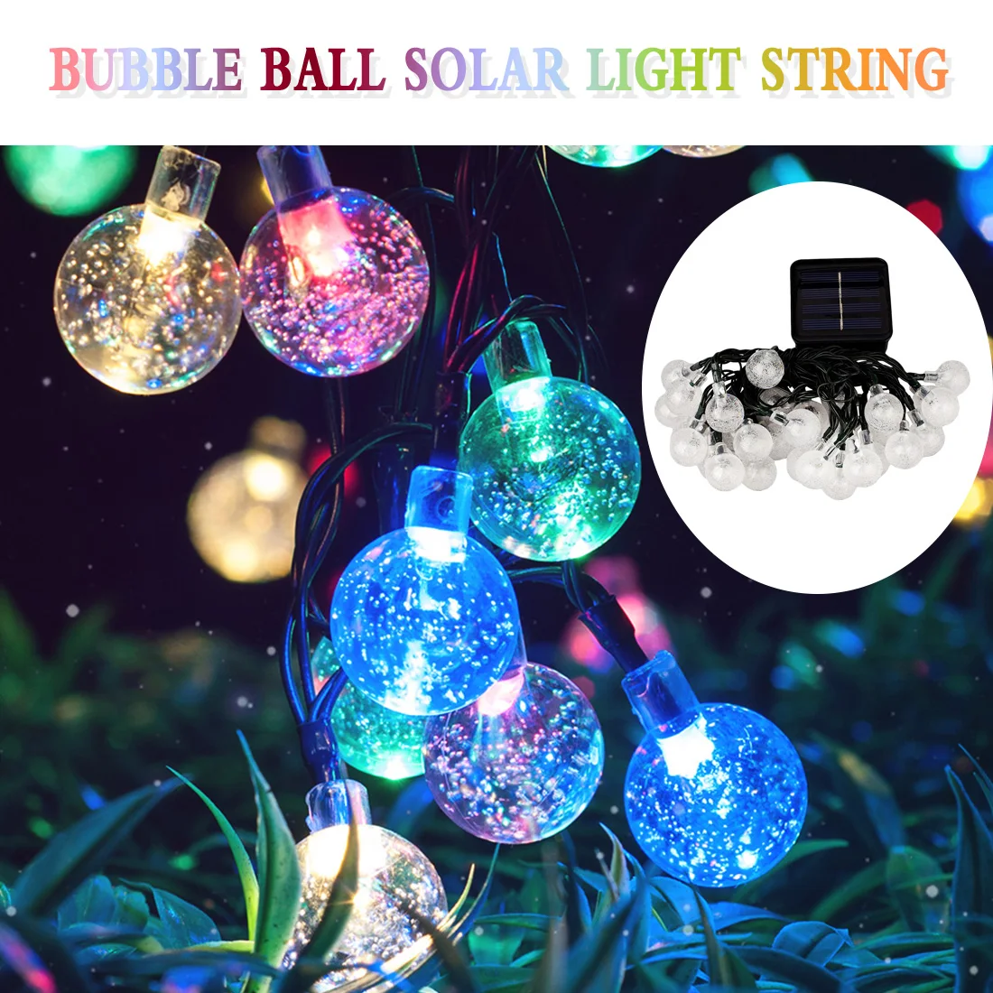 20/30/50 Multicolor LED Solar Power Lamp String 5m/6.5m/9.5m LED Crystal Ball Flash Fairy Lights Outdoor Solar Garden Christmas
20/30/50 Multicolor LED Solar Power Lamp String 5m/6.5m/9.5m LED Crystal Ball Flash Fairy Lights Outdoor Solar Garden Christmas