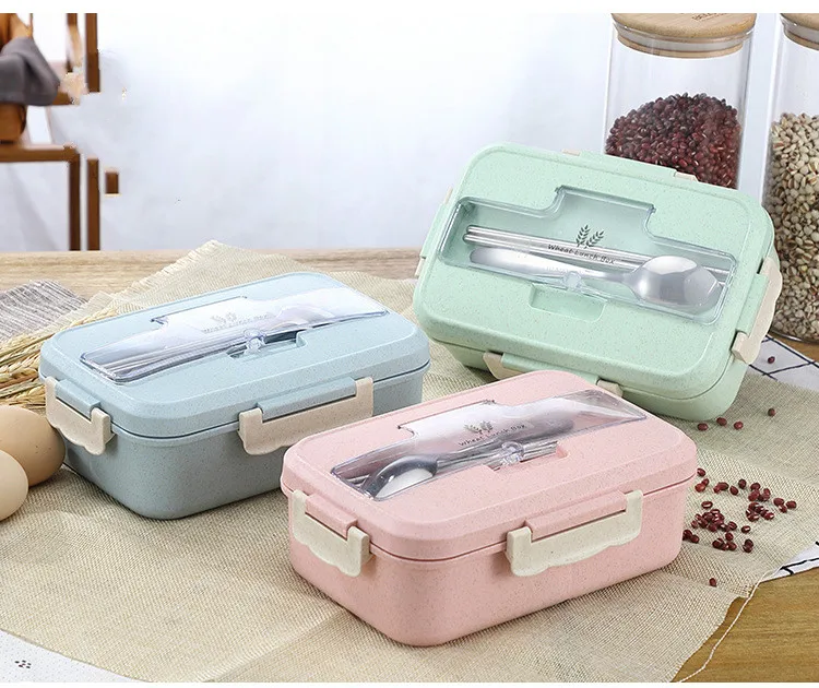 Microwave Lunch Box Wheat Straw Dinnerware Food Storage Container Children Kids School Office Portable Bento Box
Microwave Lunch Box Wheat Straw Dinnerware Food Storage Container Children Kids School Office Portable Bento Box