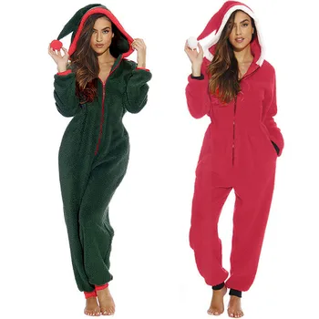 Christmas Plush Sleepwear Womens Funny Home Clothes Fluffy Long Sleeve Hooded Romper Sleepwear Xmas Clothes Nightwear Pyjamas
Christmas Plush Sleepwear Womens Funny Home Clothes Fluffy Long Sleeve Hooded Romper Sleepwear Xmas Clothes Nightwear Pyjamas