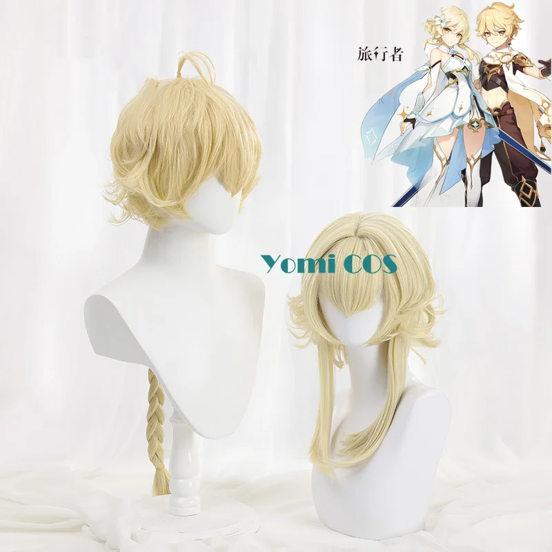 Genshin Impact Traveler Lumine Aether Anime Light Yellow Cosplay Heat Resistant Synthetic Wig Halloween Free Wig Cap
Genshin Impact Traveler Lumine Aether Anime Light Yellow Cosplay Heat Resistant Synthetic Wig Halloween Free Wig Cap