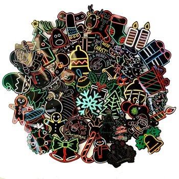 50 PCS Neon Christmas Sticker Anime Cute Reindeer Decals Stickers Gifts for Children to Laptop Luggage Guitar Fridge Bicycle Car 
50 PCS Neon Christmas Sticker Anime Cute Reindeer Decals Stickers Gifts for Children to Laptop Luggage Guitar Fridge Bicycle Car