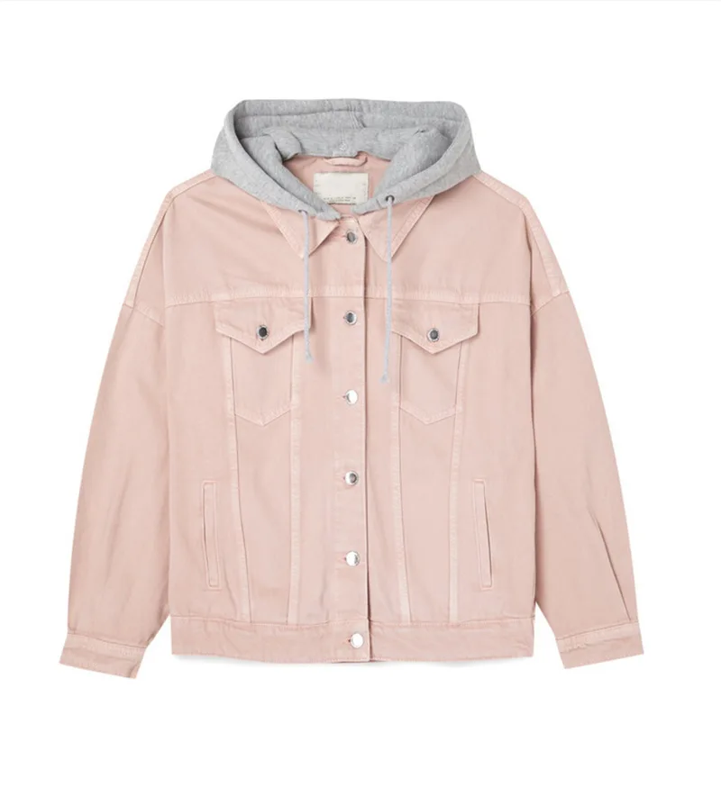 European Sheet Women's Casual Cowboy Hooded Coat Knitted Detachable Cap Washing Two-color Jacket
European Sheet Women's Casual Cowboy Hooded Coat Knitted Detachable Cap Washing Two-color Jacket