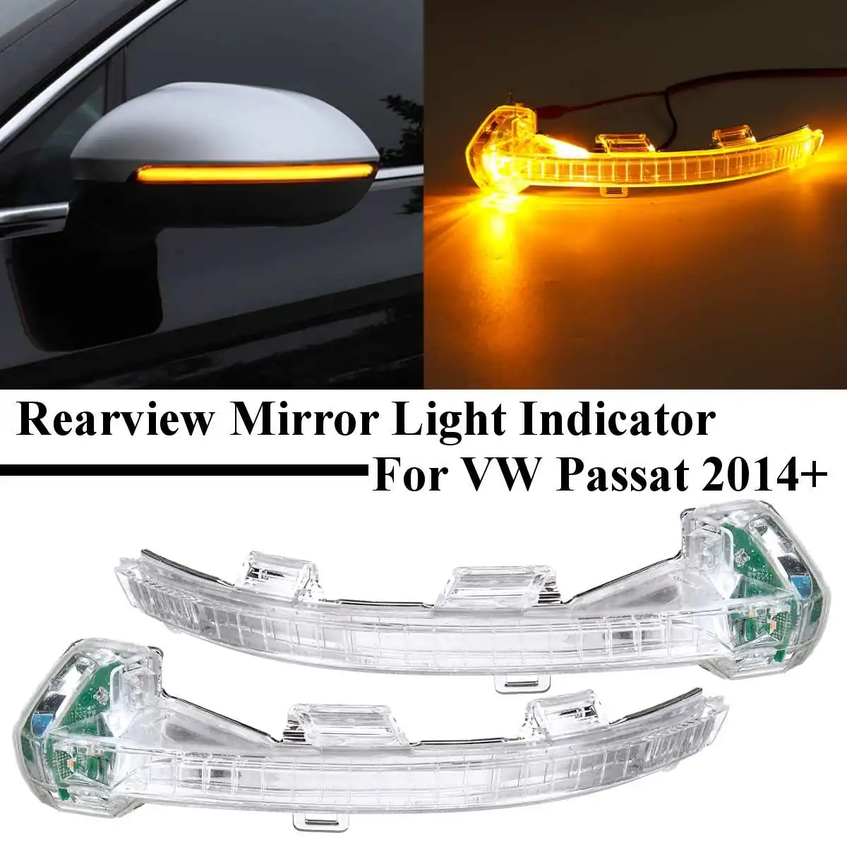 Pair Car Side Rearview Mirror Light Turn Signal Indicator For VW Passat 2014 2015 2016 2017 2018 2019 3G0949101 3G0949102
Pair Car Side Rearview Mirror Light Turn Signal Indicator For VW Passat 2014 2015 2016 2017 2018 2019 3G0949101 3G0949102