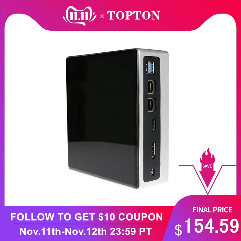 8th Gen Mini PC Intel i7 8550U i5 8250U 4 Core 8 Threads 2*DDR4 2*Lans M.2 NVMe NUC Computer Win10 Pro Linux WiFi USB-C DP HDMI
8th Gen Mini PC Intel i7 8550U i5 8250U 4 Core 8 Threads 2*DDR4 2*Lans M.2 NVMe NUC Computer Win10 Pro Linux WiFi USB-C DP HDMI