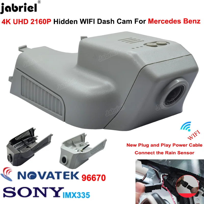 

4K 2160P New Wifi Car Dvr Dash Cam for Mercedes Benz R Class w251 R350 R400 GL x164 x166 ML w164 w166 GL450 ML350 2008 2009 2018