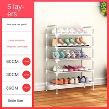 

Simple small shoe cabinet economy shoe rack multi-layer shoe rack storage rack assembly metal shoe rack home furniture