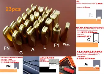 23pcs Leather Craft Electric Edge Crease Edging Creasing Machine Soldering Iron Replace Head Tip Tool Set M5 Screw Connector NEW
23pcs Leather Craft Electric Edge Crease Edging Creasing Machine Soldering Iron Replace Head Tip Tool Set M5 Screw Connector NEW