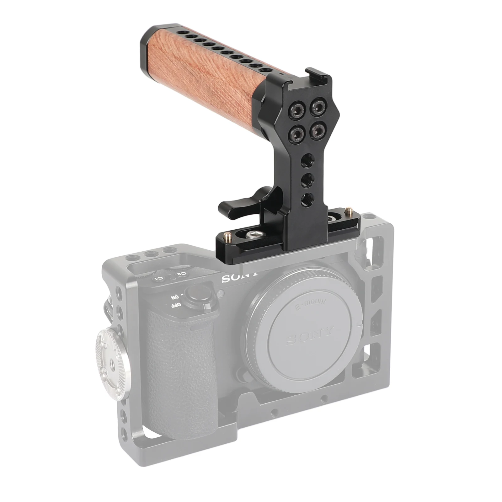 CAMVATE Quick Release NATO Top Handle Grip (Rubber-covered) With 70mm NATO Safety Rail For DSLR Camera Cage Rig Support System
CAMVATE Quick Release NATO Top Handle Grip (Rubber-covered) With 70mm NATO Safety Rail For DSLR Camera Cage Rig Support System