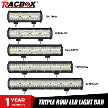 4''7''10''12''15''18''20 inch Tri-Row LED Light Bar 60W 120W 180W 120W 420W Combo lights beam work light barre off road 4x4 UAZ
4''7''10''12''15''18''20 inch Tri-Row LED Light Bar 60W 120W 180W 120W 420W Combo lights beam work light barre off road 4x4 UAZ