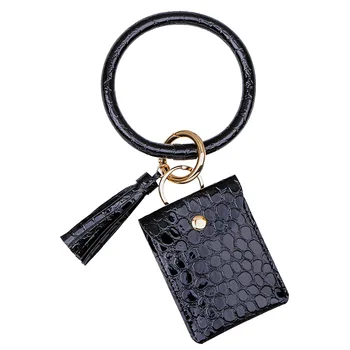 With Bracelet Fashion Wallet Tassel Travel Cash Stone Alligator Waterproof Mini Portable PU Leather Gift Cards Coin Purse
With Bracelet Fashion Wallet Tassel Travel Cash Stone Alligator Waterproof Mini Portable PU Leather Gift Cards Coin Purse
