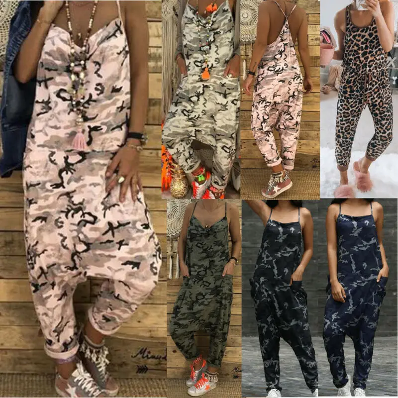 2019 Women Ladies Casual Camouflage Sleeveless Jumpsuit Romper Summer Loose Wide Leg Pants Dungarees Playsuit
2019 Women Ladies Casual Camouflage Sleeveless Jumpsuit Romper Summer Loose Wide Leg Pants Dungarees Playsuit