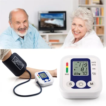 Home Health Care Digital Lcd Upper Arm Blood Pressure Monitor Heart Beat Meter Machine Tonometer for Measuring Automatic 
Home Health Care Digital Lcd Upper Arm Blood Pressure Monitor Heart Beat Meter Machine Tonometer for Measuring Automatic