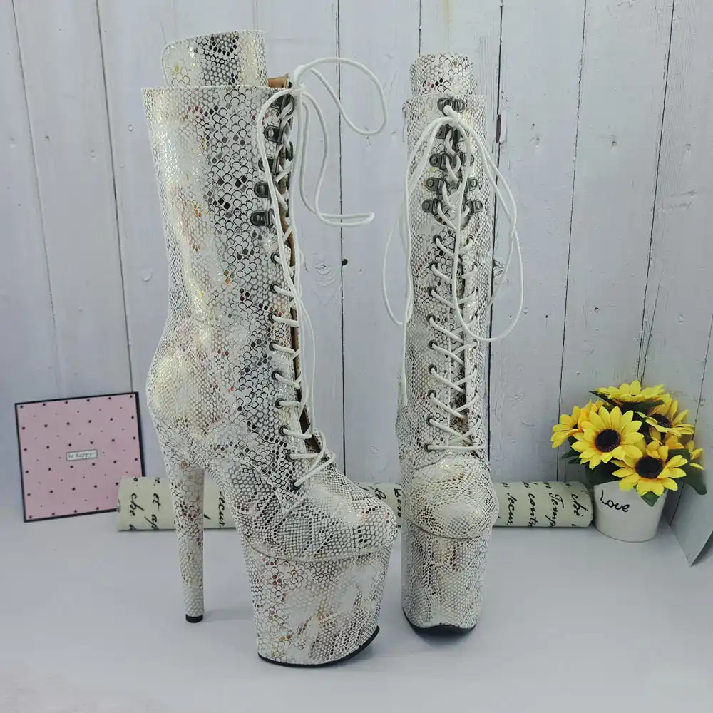white dancing boots