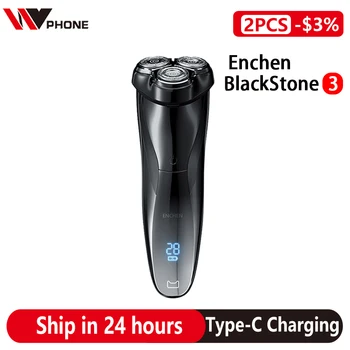 

Enchen BlackStone3 IPX7 3D Electric Shaver Type-C Rechargeable Washable Razor 3 Blades BlackStone Gen 3 Portable Trimmer