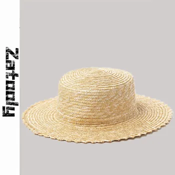 2020 new decorative border pattern Wavy edge Wheat straw Flat roof Hats Summer Sun Hats for Women With Leisure Beach Hats Lady
2020 new decorative border pattern Wavy edge Wheat straw Flat roof Hats Summer Sun Hats for Women With Leisure Beach Hats Lady