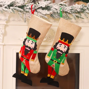 Cartoon Walnut Soldier Christmas Stocking Kids Candy Bag Snowman Deer Pocket Xmas Tree Ornaments Home Decoration
Cartoon Walnut Soldier Christmas Stocking Kids Candy Bag Snowman Deer Pocket Xmas Tree Ornaments Home Decoration