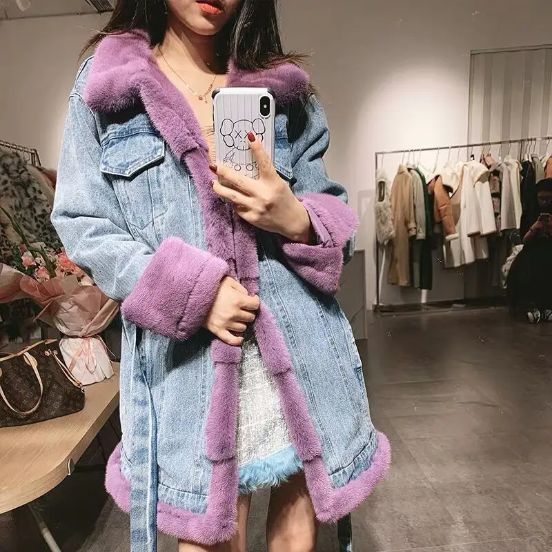real mink fur coat Denim fur jackets 2019 new fashion down jacket real fur collar luxury parka slim overcoat
real mink fur coat Denim fur jackets 2019 new fashion down jacket real fur collar luxury parka slim overcoat