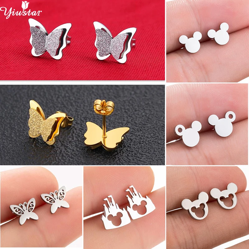 Yiustar Stainless Steel Butterfly Earrings for Women Cute Mickey Stud Earring Girls Kids Jewelry Cartoon Aniaml Earings Gifts
Yiustar Stainless Steel Butterfly Earrings for Women Cute Mickey Stud Earring Girls Kids Jewelry Cartoon Aniaml Earings Gifts