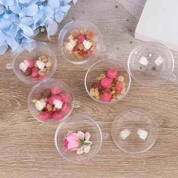 5pcs/Pack Transparent Ball Candy Boxes Romantic Design Christmas Decorations Transparent Ball Can Open Plastic Bauble Ornament 
5pcs/Pack Transparent Ball Candy Boxes Romantic Design Christmas Decorations Transparent Ball Can Open Plastic Bauble Ornament