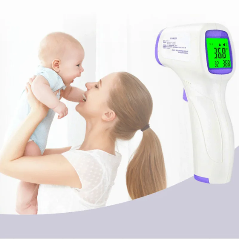 Muti-fuction Baby/Adult Digital Thermometer Infrared Forehead Body Thermometer Gun Non-contact Temperature Measurement Device
Muti-fuction Baby/Adult Digital Thermometer Infrared Forehead Body Thermometer Gun Non-contact Temperature Measurement Device