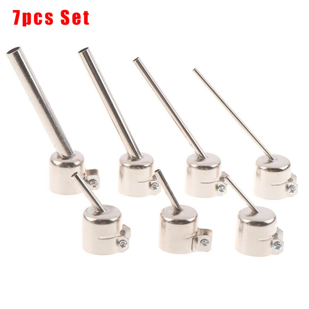 7pcs/Set Welding Accessories 850 Series Heat Gun Nozzle Lengthen Type 45 Degree Tilt BGA Welding Tool
7pcs/Set Welding Accessories 850 Series Heat Gun Nozzle Lengthen Type 45 Degree Tilt BGA Welding Tool