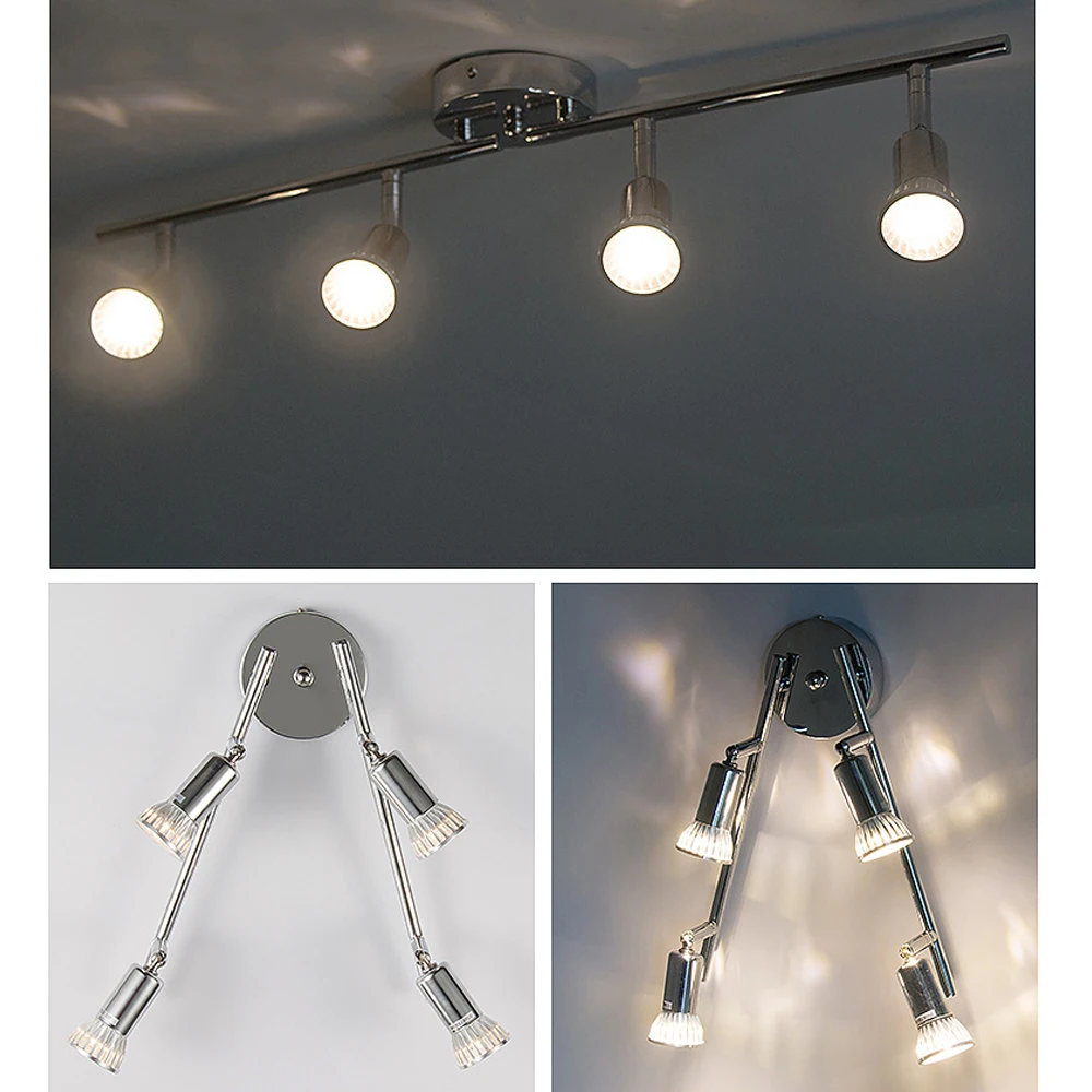Rotatable Showcase Living Room LED Spot Lights Angle Adjustable LED Cabinet Ceiling Light GU10 No-include Bulb 1 /2/3/4 Heads
Rotatable Showcase Living Room LED Spot Lights Angle Adjustable LED Cabinet Ceiling Light GU10 No-include Bulb 1 /2/3/4 Heads