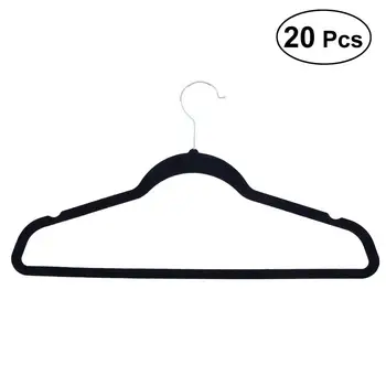 20pcs Non-Slip Flocked Velvet Hangers Heavy Duty Coat Hanger Dual Purpose Clothes Hanger(Black)
20pcs Non-Slip Flocked Velvet Hangers Heavy Duty Coat Hanger Dual Purpose Clothes Hanger(Black)