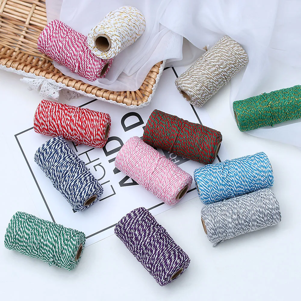 1Roll 100m 25Colors Cotton Twine String Cords Packing Craft Projects Handmade Christmas Home Decor Gift Sewing DIY Rope Crafts
1Roll 100m 25Colors Cotton Twine String Cords Packing Craft Projects Handmade Christmas Home Decor Gift Sewing DIY Rope Crafts
