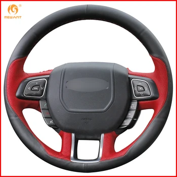 MEWANT Black Red Leather Car Steering Wheel Cover for Land Rover Range Rover Evoque 2012-2016 Interior Accessories Parts 
MEWANT Black Red Leather Car Steering Wheel Cover for Land Rover Range Rover Evoque 2012-2016 Interior Accessories Parts