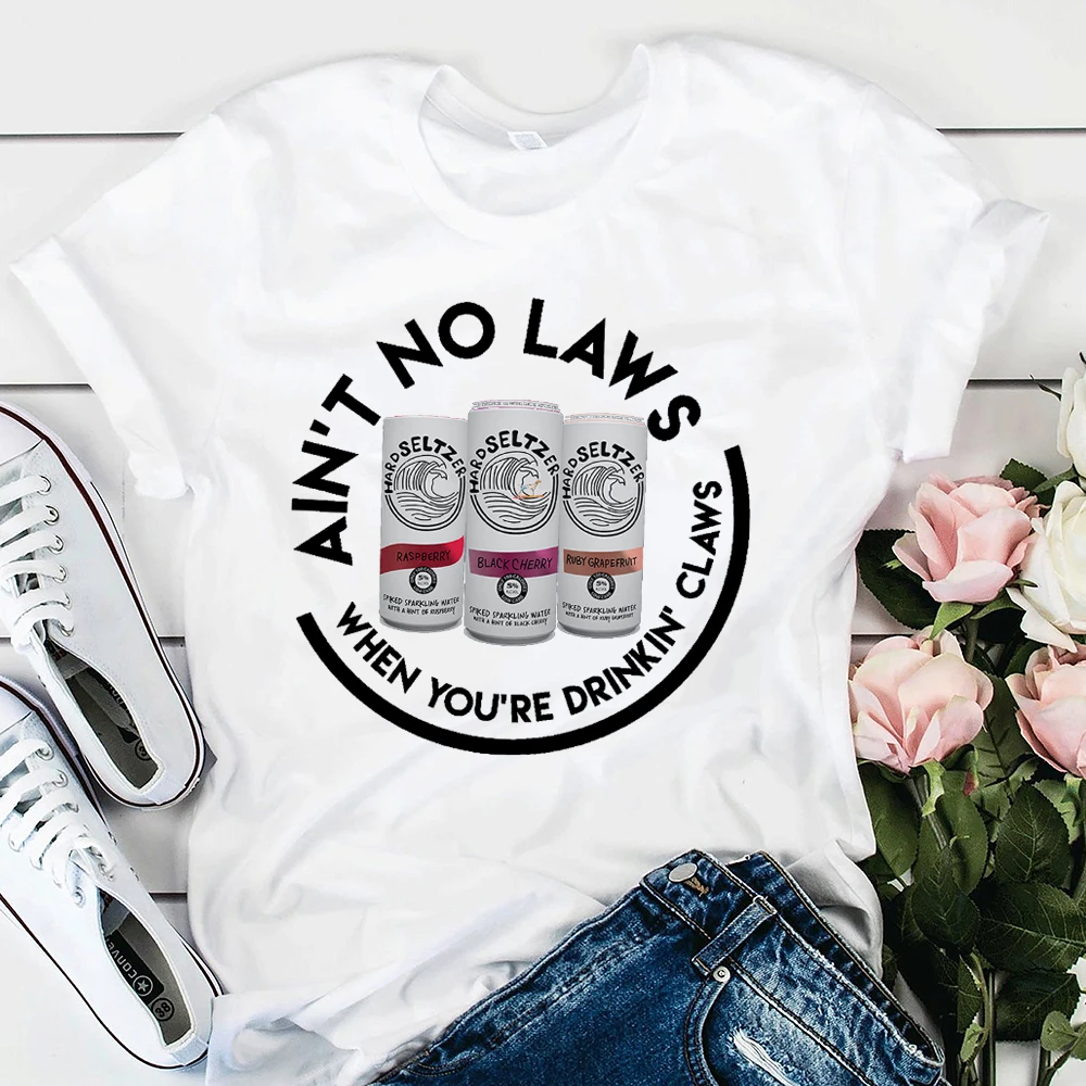 Ain't No Laws When You're Drinkin' Claws White Claw Unisex T-shirt Spiked Seltzer Shirt, Day Drinking Shirt, White Claw Shirt
Ain't No Laws When You're Drinkin' Claws White Claw Unisex T-shirt Spiked Seltzer Shirt, Day Drinking Shirt, White Claw Shirt
