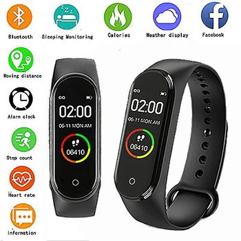 Smart Band Bracelet Sports Watch whit Heart Rate Monitor Multi-Function Fitness Tracker Alarm Clock For Men And Women Watchecs
Smart Band Bracelet Sports Watch whit Heart Rate Monitor Multi-Function Fitness Tracker Alarm Clock For Men And Women Watchecs
