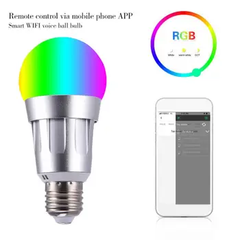 7W WiFi Smart Bulb E27 B22 E14 Alexa Voice Control RGB Colorful Smart WiFi Light Bulb Work With Alexa Google Wake Up Light New
7W WiFi Smart Bulb E27 B22 E14 Alexa Voice Control RGB Colorful Smart WiFi Light Bulb Work With Alexa Google Wake Up Light New