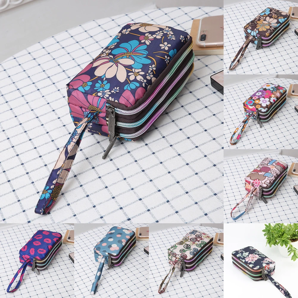AA Womens Print 3 Layer Canvas Phone Bag Short Wallet Three-Layer Zipper Coin Card Key Purse For Women's Bank Card Holder Pack
AA Womens Print 3 Layer Canvas Phone Bag Short Wallet Three-Layer Zipper Coin Card Key Purse For Women's Bank Card Holder Pack